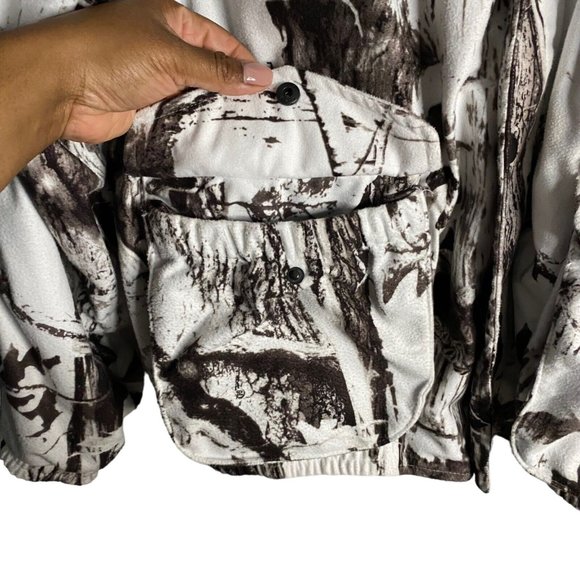 Great Outdoorsman Men Nature Print Full Zip Hooded Jacket - Picture 7 of 13